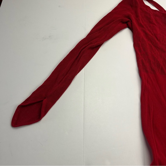 Voight Red Widow Mini Bodycon Dress Made in Hell Size XS / Small‎ One Shoulder - Picture 12 of 15